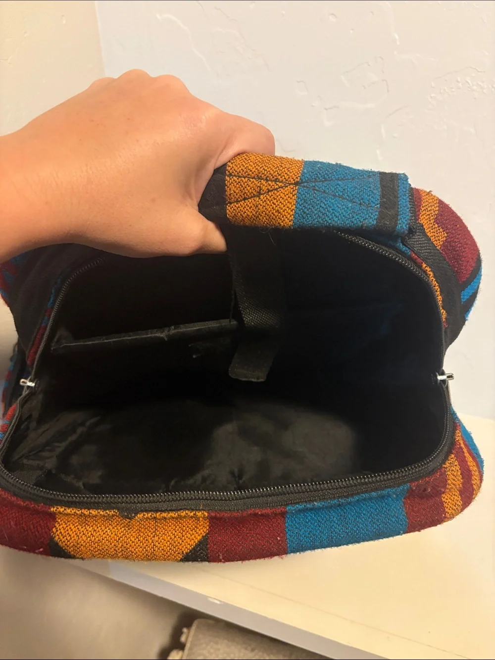 Princess Kids Backpack by - Teal & Burgundy Aztec